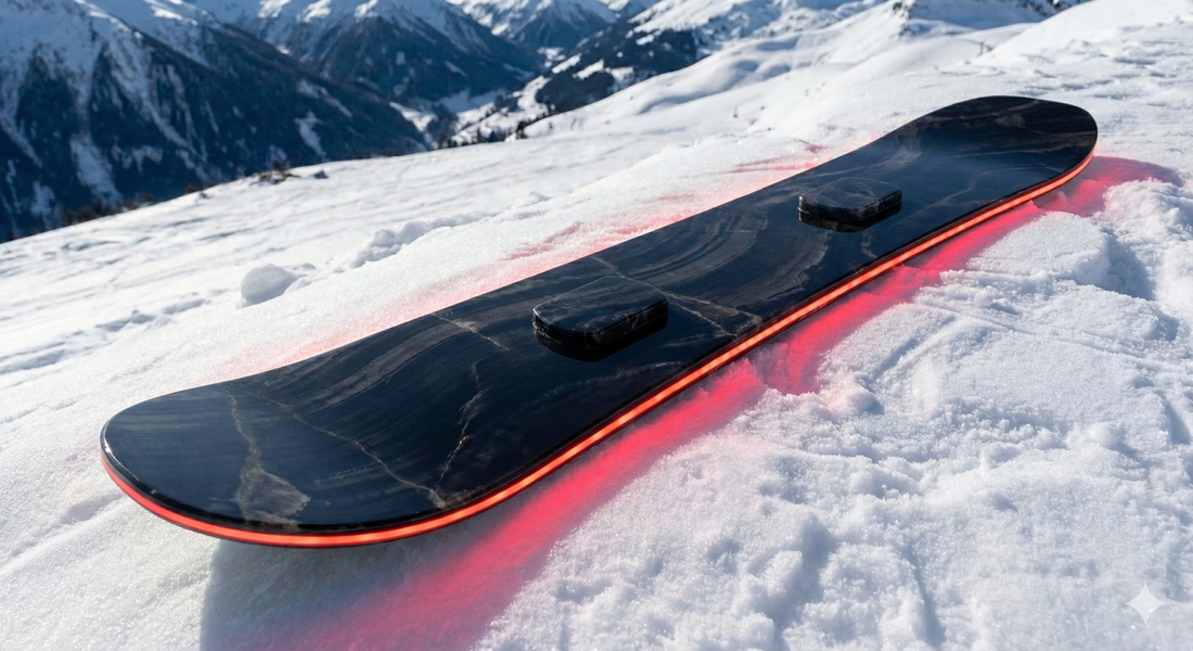 Illuminate the Night: The Version Red Onyx Snowboard